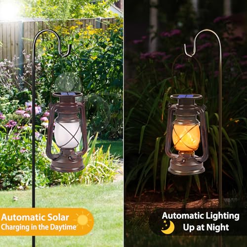 Solar Lanterns Outdoor Waterproof (2 Count)
