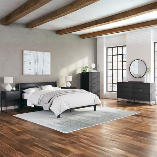 Socalle Queen Platform Bed with Headboard
