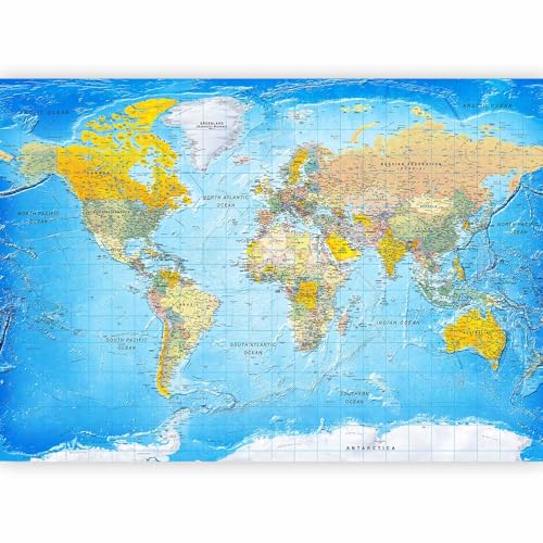Wall Mural World Map 193x138 in (10 Count)