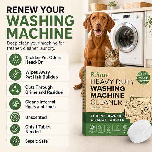 Heavy Duty Washing Machine Cleaner For Pet Owners (12 Count)