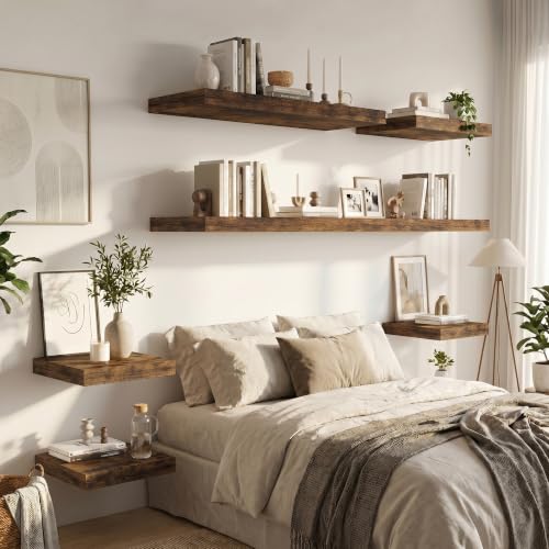 Deep Floating Shelves 36x12” Set of 2 (2 Count)