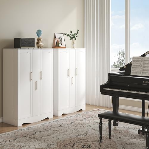 47" Kitchen Pantry Cabinet with Adjustable Shelves and Drawer