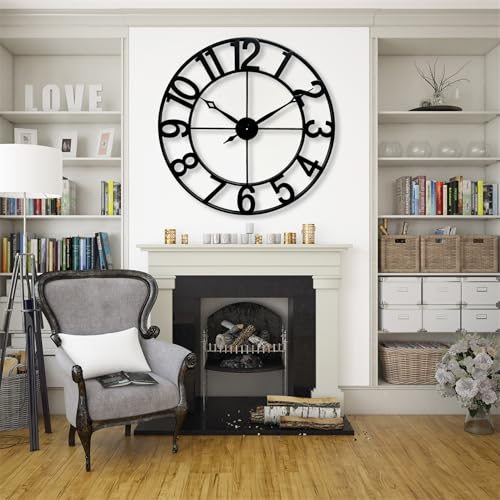 Oversized 30 Inch Wall Clock for Living Room