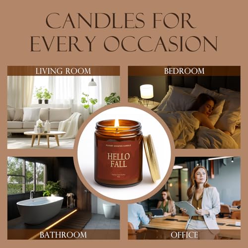 Pumpkin Spice Fall Candle for Home Scented (14 Ounce)