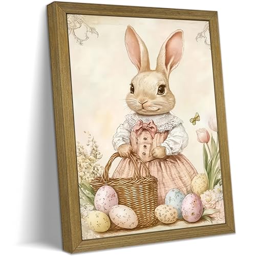 Framed Easter Bunny Wall Art