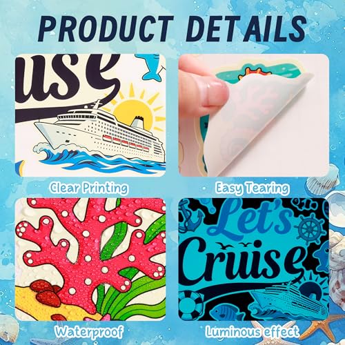 35Pcs Glow in The Dark Cruise Window Wall Stickers