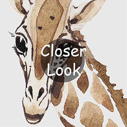 Safari Wallpaper for Children with Animals Jungle Wall Mural Watercolor Animals Nursery Wallpaper Kids Room Decor (120.75 Sq Ft)