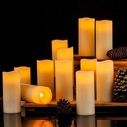 Flameless Candles Flickering LED Candles Set of 12 (12 Count)