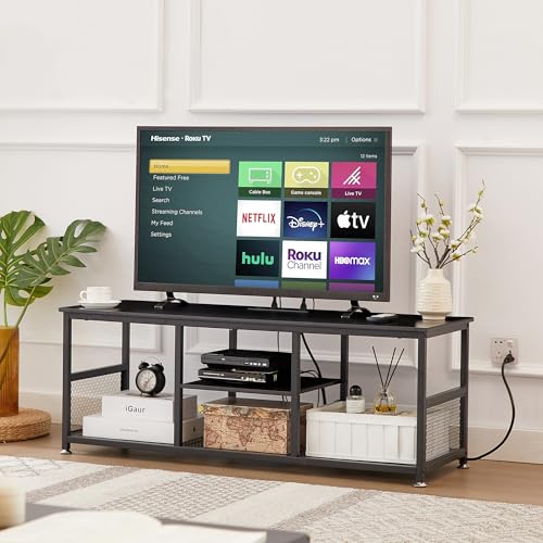 TV Stand with Power Outlets for Televisions up to 55 Inch