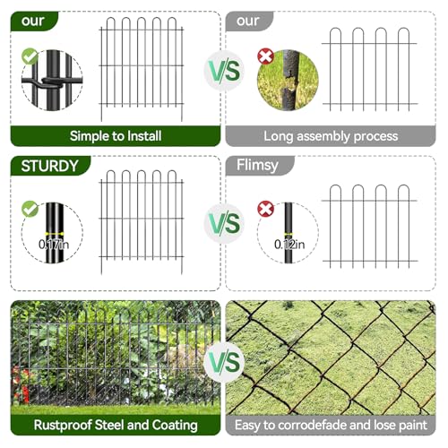 25 Panels Decorative Garden Fence (50 Foot)