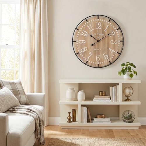 24 Inch Large Farmhouse Wall Clock