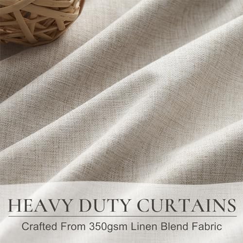 Pinch Pleated Blackout Curtains 70 Inches Wide for Living Room (2 Count)