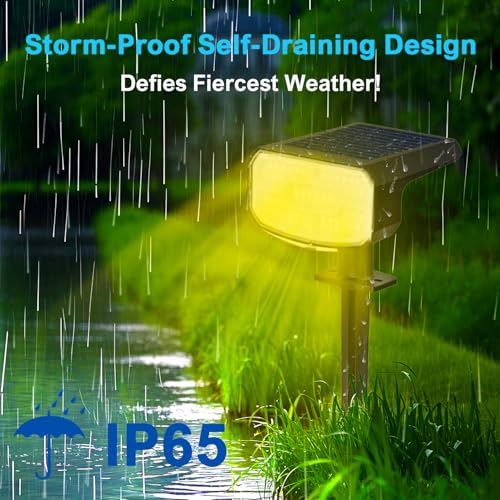 Solar Spot Lights Outdoor Waterproof (6 Count)