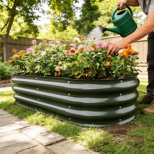 Gardmax 2 Pack Galvanized Raised Garden Bed