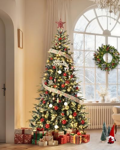 6.5 FT Pre Lit Pencil Christmas Tree