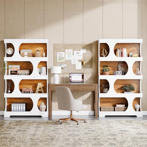 71" Tall Bookcase Set of 2