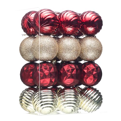 24ct Christmas Ornaments Tree Decorations Set 2.36 Inch (24 Count)