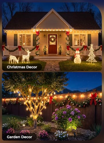 58FT Solar String Lights Outdoor