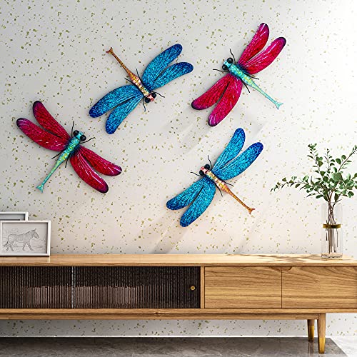 Metal Dragonfly Garden Art Decorations (2 Count)