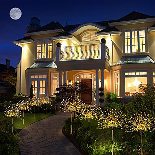 Solar Outdoor Warm White Garden Lights (4 Count)