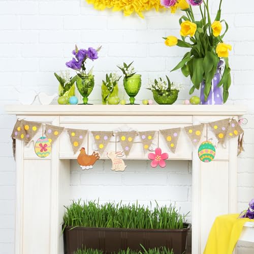 80PCS Wooden Easter Ornaments to Paint (80 Count)