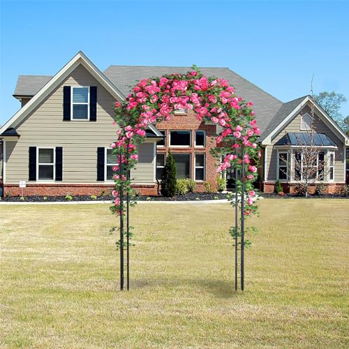 7ft Metal Garden Arch Trellis for Climbing Plants