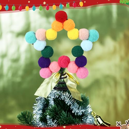 Felt Ball Star Christmas Tree Topper