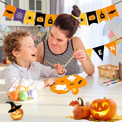 60 Pcs Pumpkin Wooden Cutouts Thanksgiving Unfinished Wood Crafts Pumpkin Wooden Pumpkins Ornaments to Paint Decorations DIY Blank Fall Pumpkin Shapes Discs Halloween 3.9x3.5 Inch (63 Count)