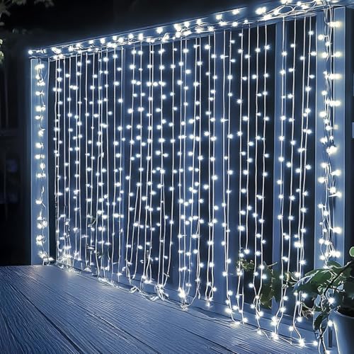 300 LED Curtain String Lights
