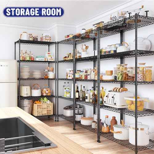 5 Tier Wire Shelving Unit (2 Count)