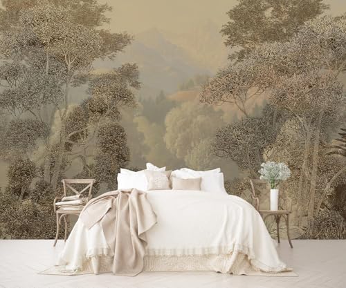 Tropical Jungle Wallpaper Landscape Tree wall murals for Bedroom 182"x120"