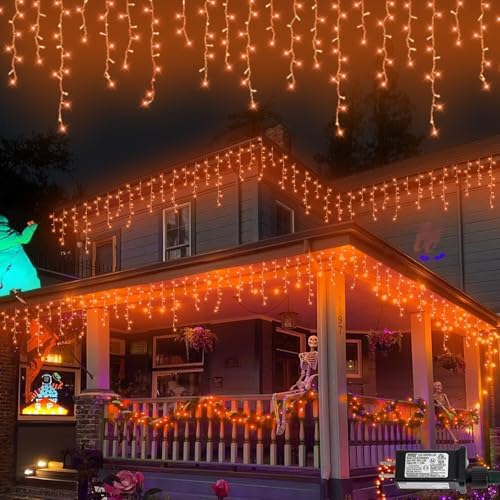 Orange Lights for Halloween (66 Foot)