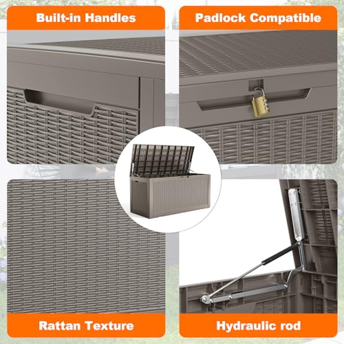 120 Gallon Outdoor Deck Box
