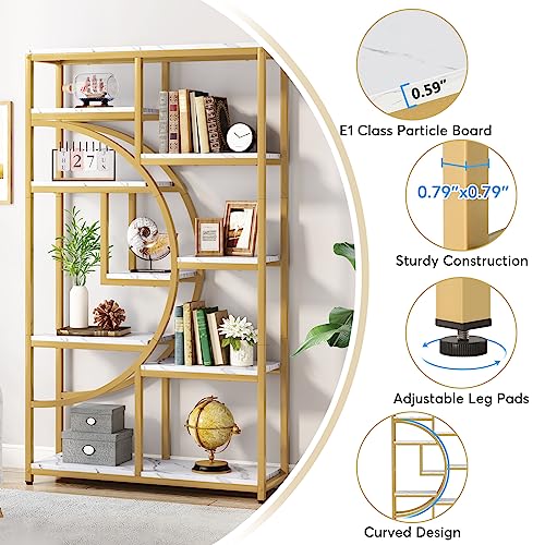 Bookshelf Industrial Etagere Bookcase (2 Count)