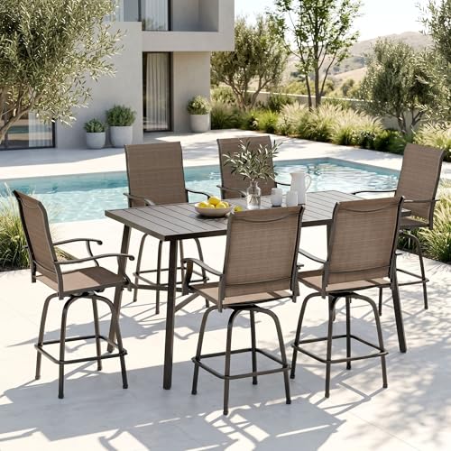 7 Piece Bar Height Patio Dining Set High Top (7 Count)