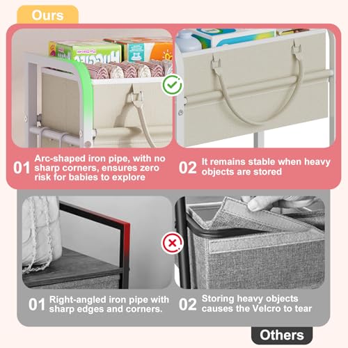 2In1 Baby Diaper Caddy Organizer and Storage