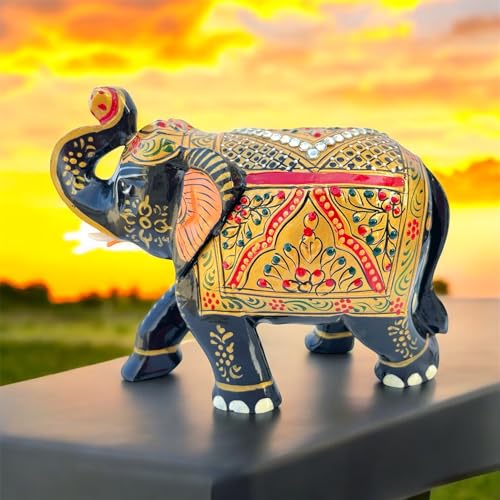 Handcrafted Wooden Elephant Figurine