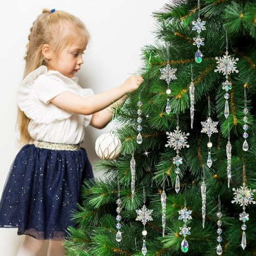 Crystal Christmas Tree Ornaments (32 Count)