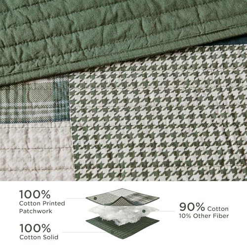 Woolrich Quilt Set Patchwork Channel Quilting