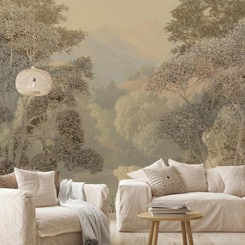 Tropical Jungle Wallpaper Landscape Tree wall murals for Bedroom 136"x96"