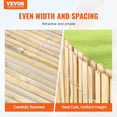 Natural Bamboo Privacy Fence Screen (96 Sq Ft)