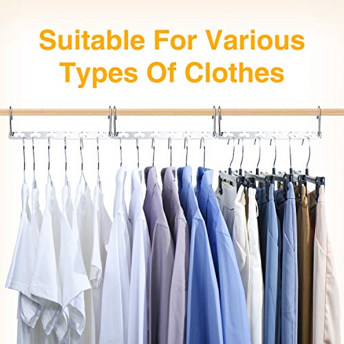 12 Pack Space Saving Hangers for Clothes (12 Count)