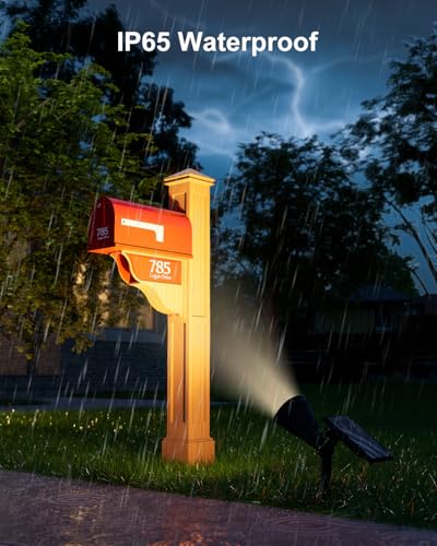 Solar Spot Lights Outdoor Warm White LED Waterproof Landscape Lamp