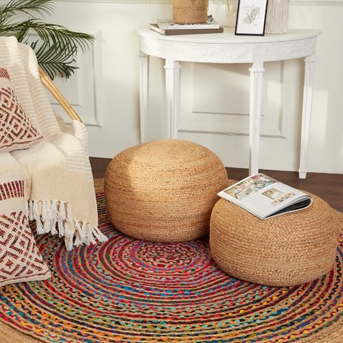 Jute Pouf Ottoman