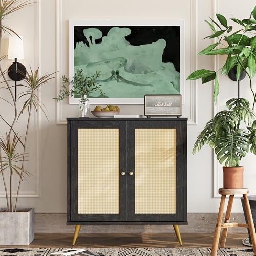 Rattan Buffet Cabinet with Storage
