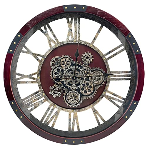 30" Original Moving Gears Wall Clock