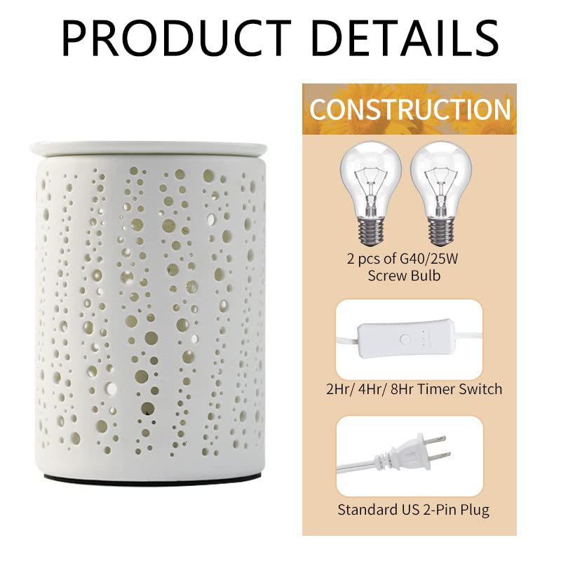 Electric Wax Melt Warmer with Timer 2