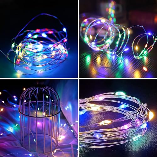 2 Pack 200 LED Solar Fairy Lights Outdoor (2 Count)