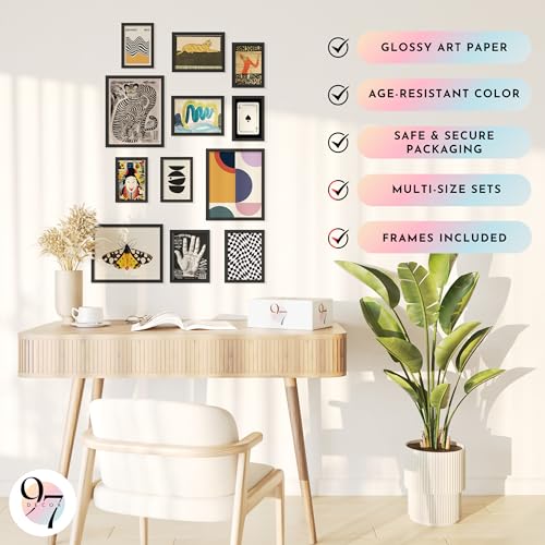 Eclectic Framed Wall Art Set (12 Count)