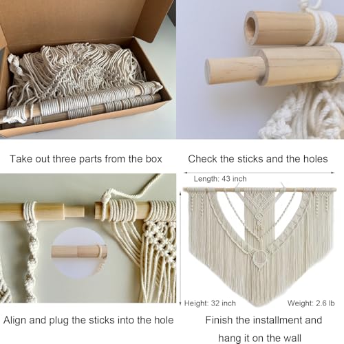 Macrame Wall Hanging Large (3 Count)